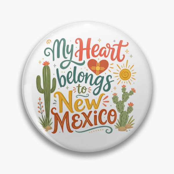 Item preview, My Heart Belongs to New Mexico - Cute Souvenir Travelers Gift for Men Women & Kids  designed and sold by Mozaic Clothes.