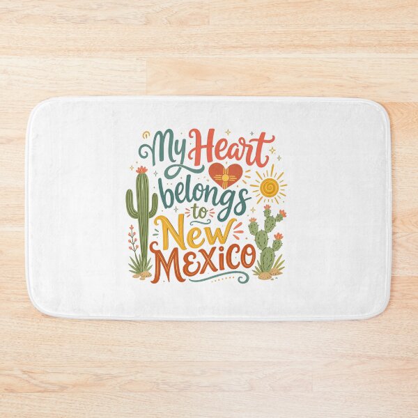 Item preview, My Heart Belongs to New Mexico - Cute Souvenir Travelers Gift for Men Women & Kids  designed and sold by Mozaic Clothes.