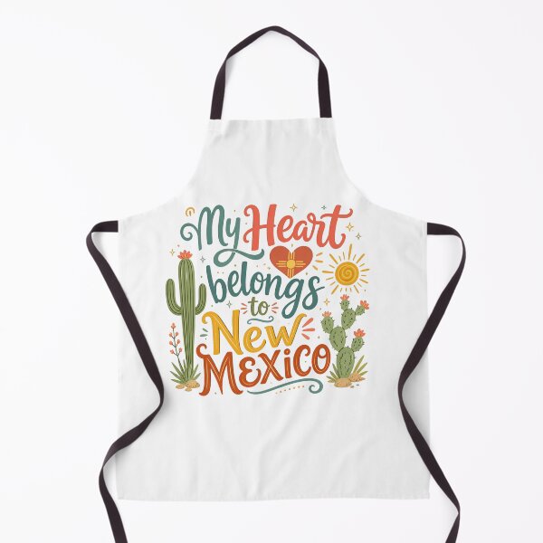 Item preview, My Heart Belongs to New Mexico - Cute Souvenir Travelers Gift for Men Women & Kids  designed and sold by Mozaic Clothes.