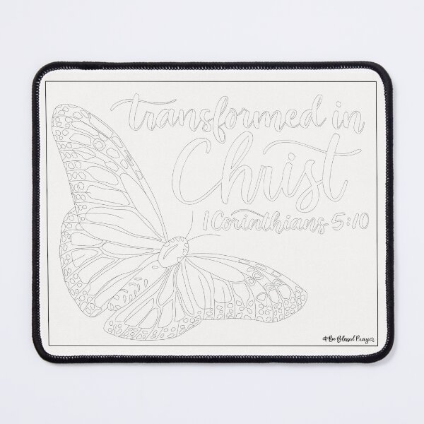 Item preview, Transformed in Christ (Color My Heart) designed and sold by BeBlessedPrayer!.