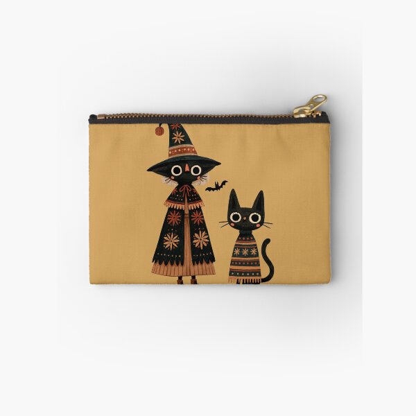 Item preview, Cute Black Cat Witch and Spooky Halloween Kitten designed and sold by MythicMood.