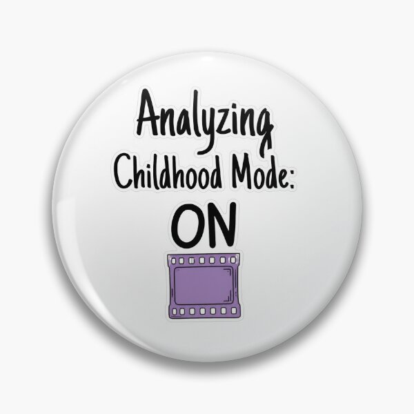 Item preview, Analyzing Childhood Mode ON Doodle Sticker designed and sold by MindfulMischief.