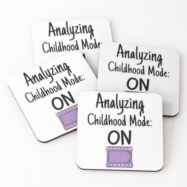 Item preview, Analyzing Childhood Mode ON Doodle Sticker designed and sold by MindfulMischief.