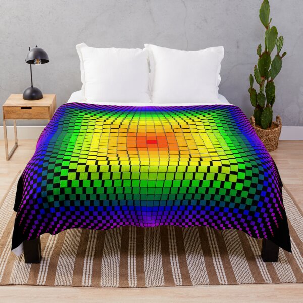 Item preview, Psychedelic Grid Burst - Vibrant Optical Illusion Design designed and sold by Mika-X-chu.
