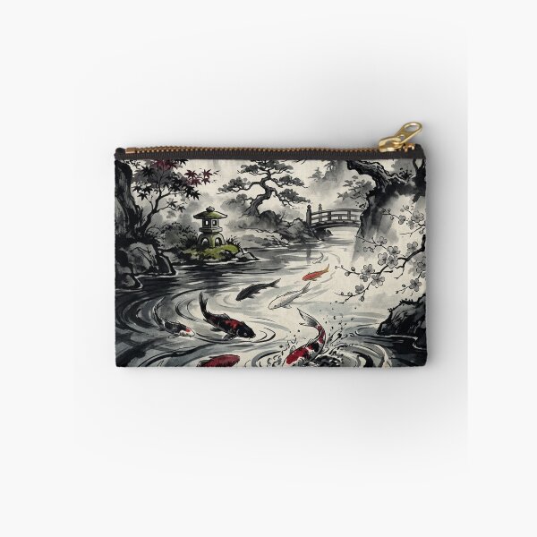 Item preview, Sumi-e Japanese Koi: The Ascending Spirit designed and sold by iris-festival.
