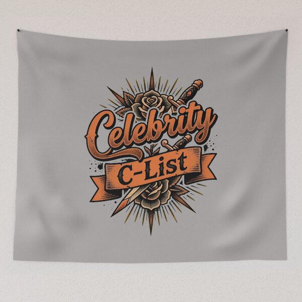 Item preview, Celebrity C-List Retro Script Lettering-85 designed and sold by TinaBednarek.