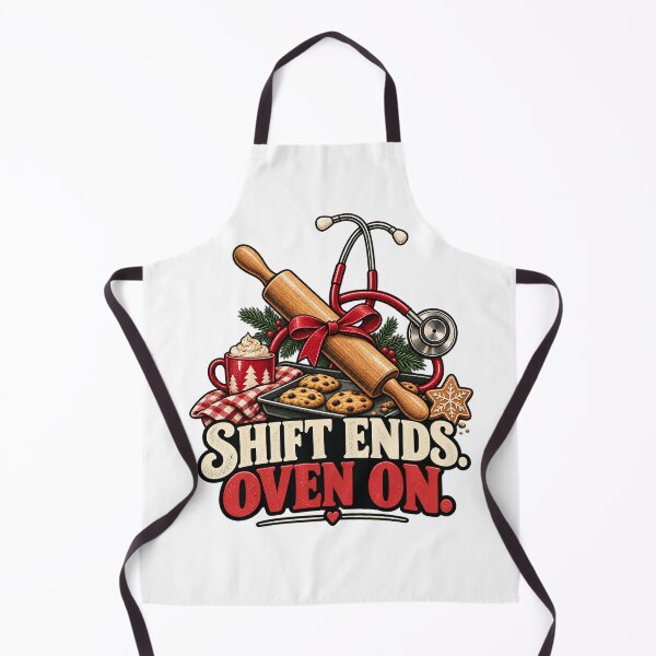 Item preview, Nurse Baking T-Shirt – Shift Ends Oven On Christmas Baking Gift designed and sold by OFFSHIFT1.