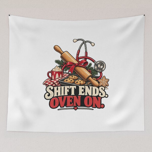 Item preview, Nurse Baking T-Shirt – Shift Ends Oven On Christmas Baking Gift designed and sold by OFFSHIFT1.