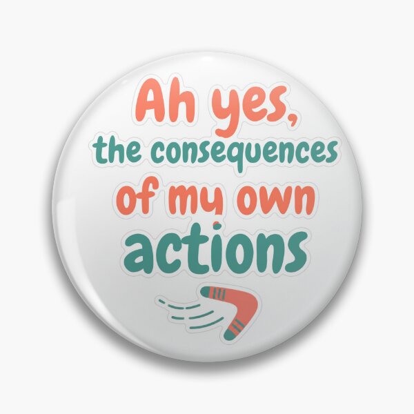 Item preview, Consequences Of My Own Actions Pastel Sticker designed and sold by MindfulMischief.