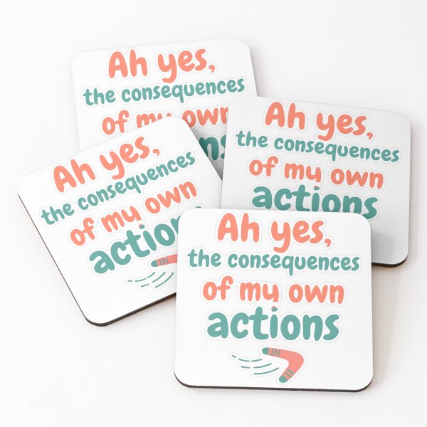 Item preview, Consequences Of My Own Actions Pastel Sticker designed and sold by MindfulMischief.