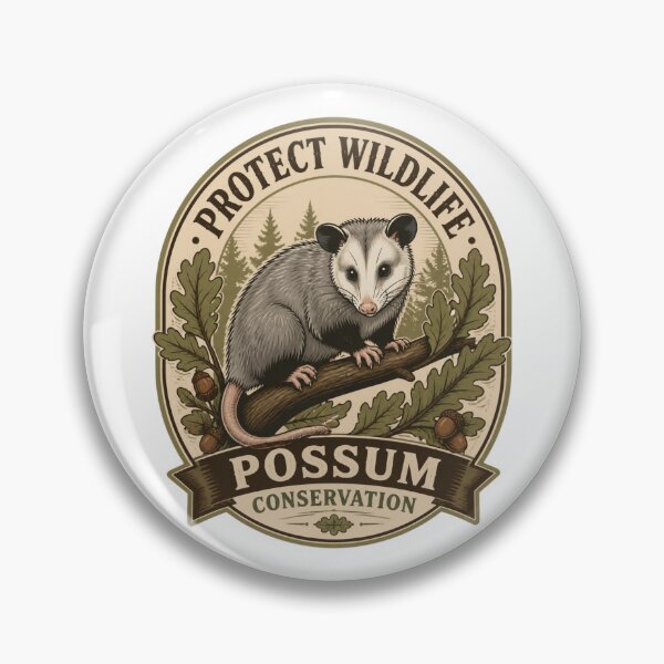 Item preview, Possum Conservation Protect Wildlife Vintage Nature Art designed and sold by Créative touche .