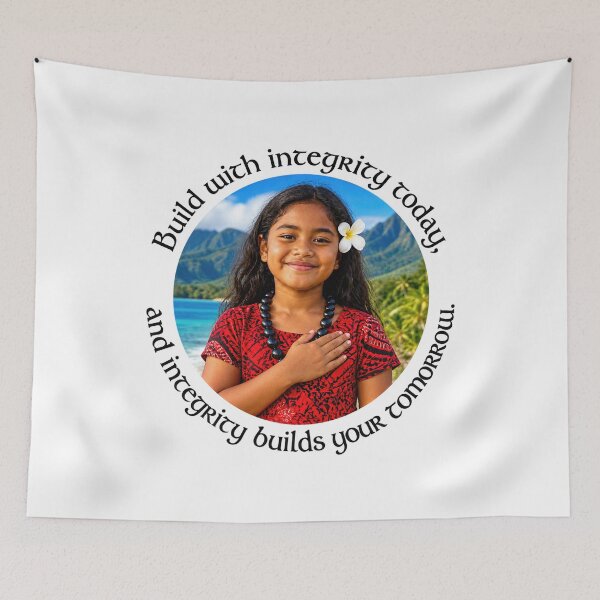 Item preview, Polynesian Integrity Proverb - Build with integrity today | Pacific Art designed and sold by ShakaLife.org.