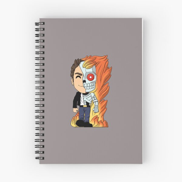 Item preview, Chibi Split Human Cyborg Flame T-Shirt-19 designed and sold by EdmundKraft.