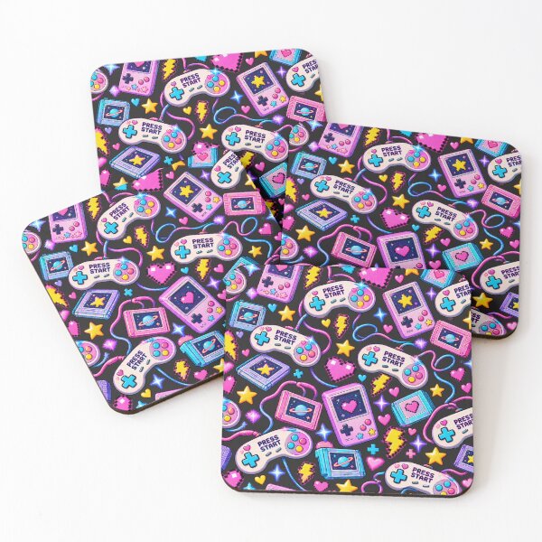 Item preview, Press Start Y2K Retro Gaming Controller Pixel Heart Pattern designed and sold by MetaModel Editions.