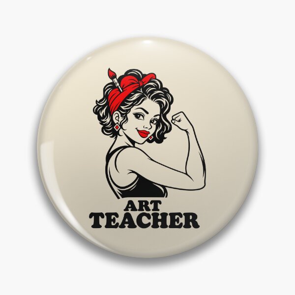 Item preview, Retro Art Teacher Strong Woman designed and sold by MavtM.