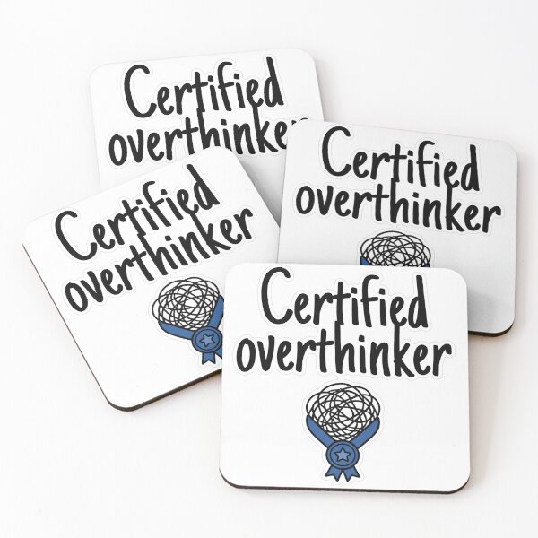 Item preview, Certified Overthinker Doodle Sticker designed and sold by MindfulMischief.