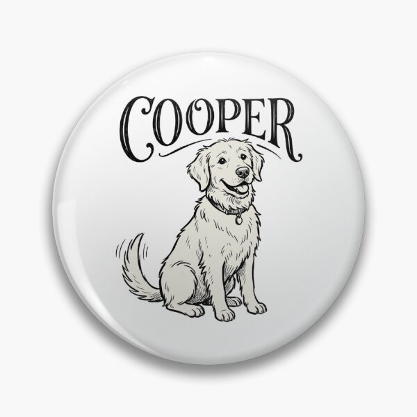 Item preview, Cooper Golden Retriever Dog Sketch for Proud Cooper Pet Parents and Dog Lovers designed and sold by raedattia.