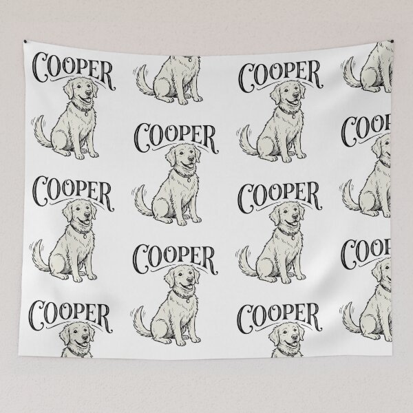 Item preview, Cooper Golden Retriever Dog Sketch for Proud Cooper Pet Parents and Dog Lovers designed and sold by raedattia.