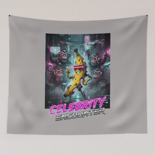 Item preview, Celebrity Encounter Funny Banana Monkey Group Pic-12 designed and sold by TinaBednarek.