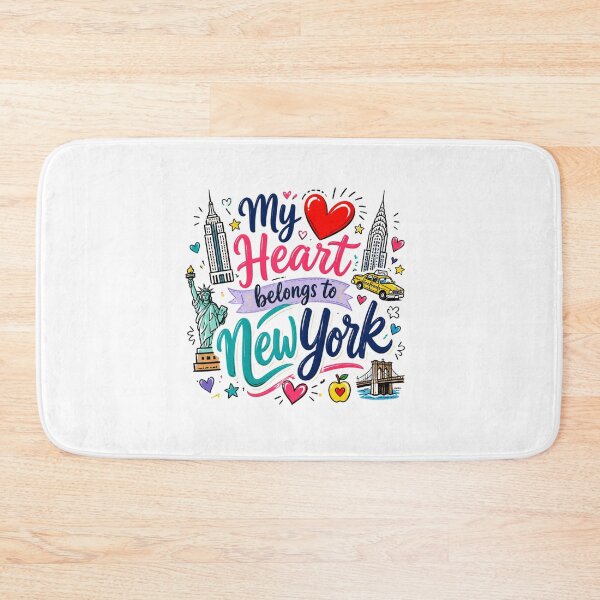 Item preview, My Heart Belongs to New York - Cute Souvenir Travelers Gift for Men Women & Kids  designed and sold by Mozaic Clothes.