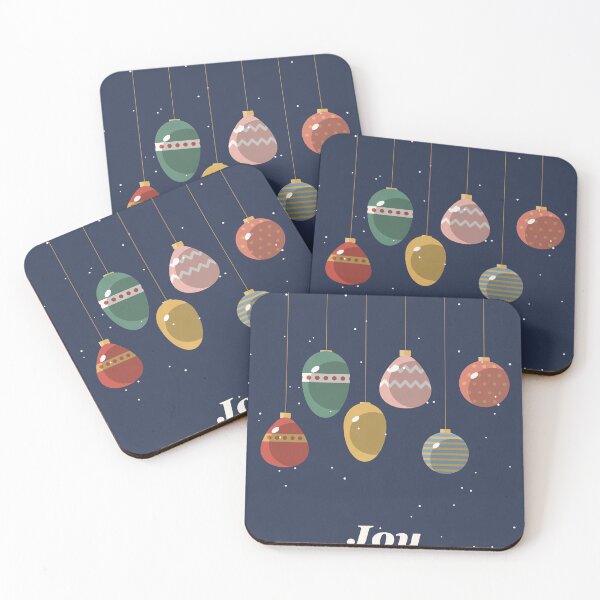 Item preview, Retro Christmas Ornaments Joy designed and sold by ChromaLens.