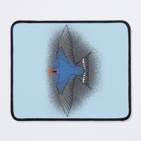 Item preview, Barn Swallow Bird Line-art (Blue, Grey, & Orange) designed and sold by Burnt_Pikachu.