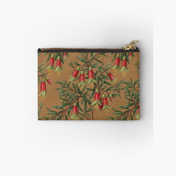 Item preview, Vintage Bell Flower & Native Foliage Pattern on Ochre designed and sold by Studio BC.