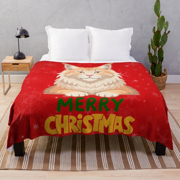 Item preview, Cute Maine Coon Cat Merry Christmas Holiday Art designed and sold by stormk10.