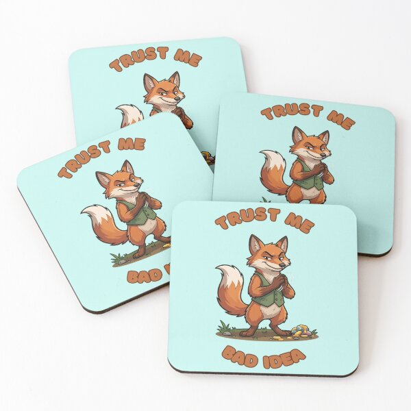 Item preview, Trust Me Bad Idea Cunning Fox designed and sold by ZeroContextArt.