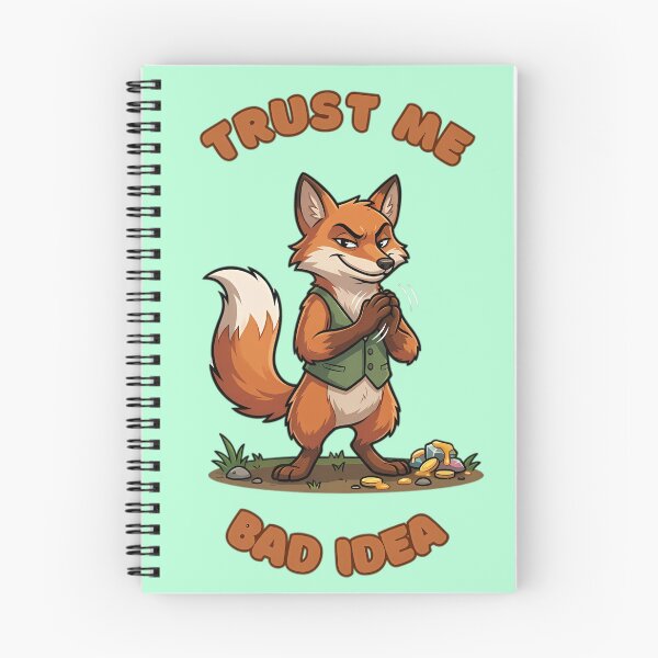 Item preview, Trust Me Bad Idea Cunning Fox designed and sold by ZeroContextArt.