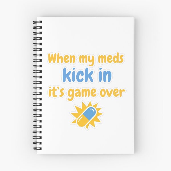 Item preview, When My Meds Kick In Pastel Sticker designed and sold by MindfulMischief.