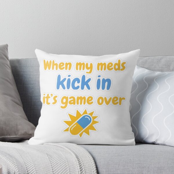 Item preview, When My Meds Kick In Pastel Sticker designed and sold by MindfulMischief.