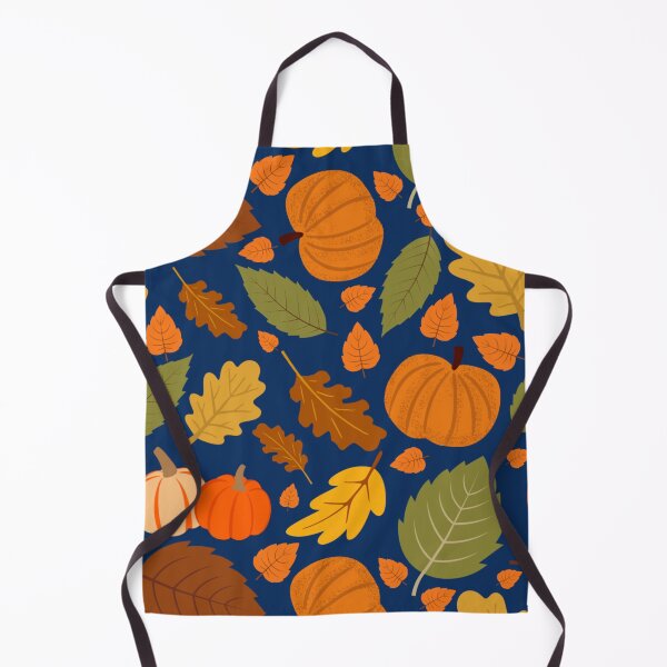Item preview, Autumn pumpkin and autumn leaves pattern designed and sold by BigfeetLittlepaws.