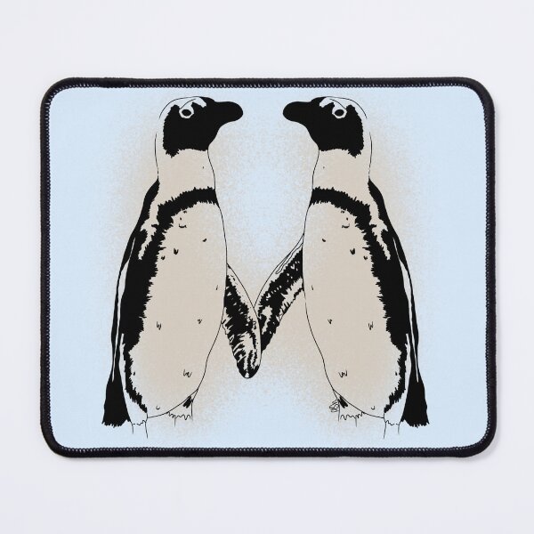 Item preview, Couple of African Penguins Line-art (Cream) designed and sold by Burnt_Pikachu.