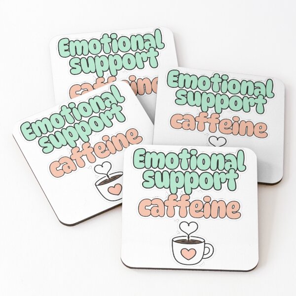 Item preview, Emotional Support Caffeine Pastel Sticker designed and sold by MindfulMischief.