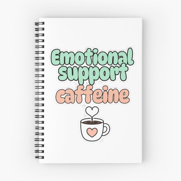Item preview, Emotional Support Caffeine Pastel Sticker designed and sold by MindfulMischief.