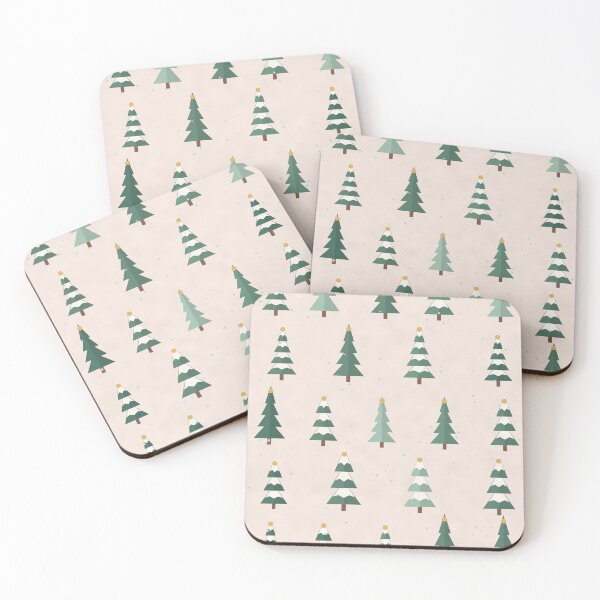 Item preview, Mid Century Christmas Tree Forest Pattern designed and sold by ChromaLens.