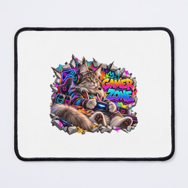 Item preview, "Gamer-Zone-Maine-Coon" designed and sold by Fetzt.