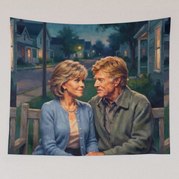 Item preview, Our Souls at Night Romantic Drama Fine Art Tribute designed and sold by Art's Diner.