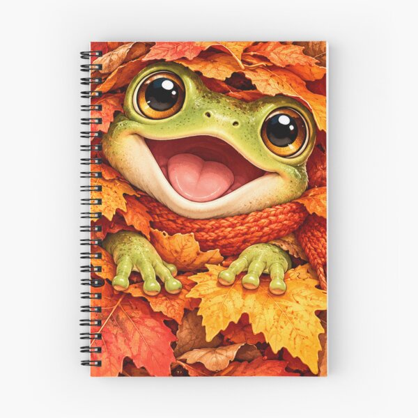 Item preview, Happy Frog Surrounded by Autumn Leaves designed and sold by Safe Haven Pets.