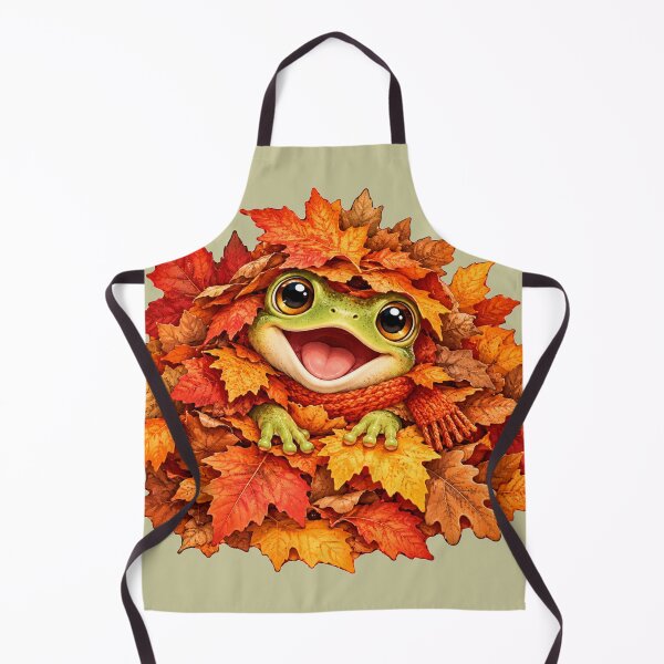 Item preview, Happy Frog Surrounded by Autumn Leaves designed and sold by Safe Haven Pets.