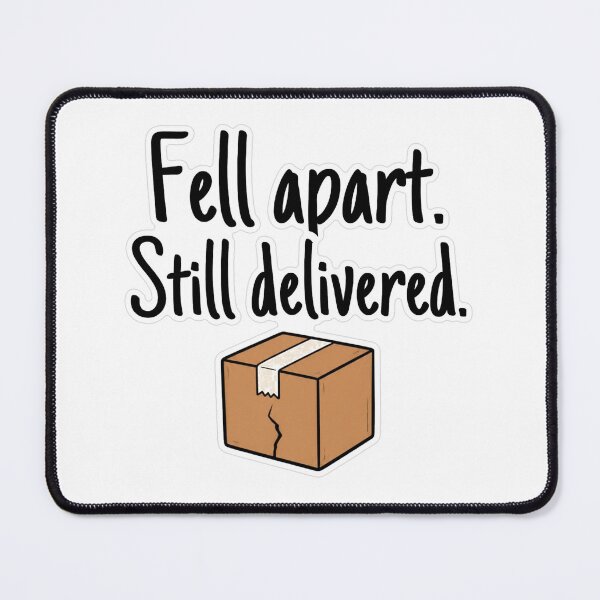 Item preview, Fell Apart Still Delivered Doodle Sticker designed and sold by MindfulMischief.