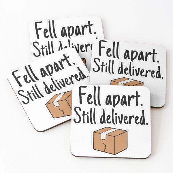 Item preview, Fell Apart Still Delivered Doodle Sticker designed and sold by MindfulMischief.
