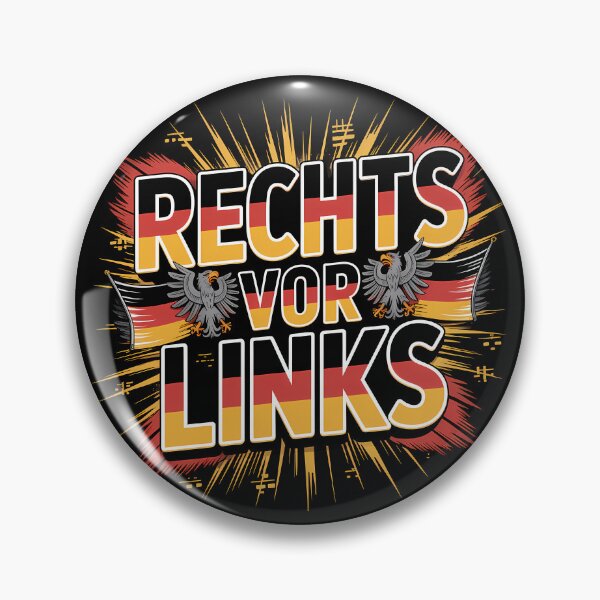 Item preview, Rechts vor Links – German Flag Patriotic Eagle Design designed and sold by LoFizzy.