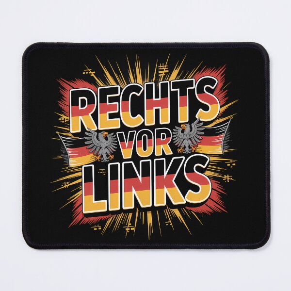 Item preview, Rechts vor Links – German Flag Patriotic Eagle Design designed and sold by LoFizzy.