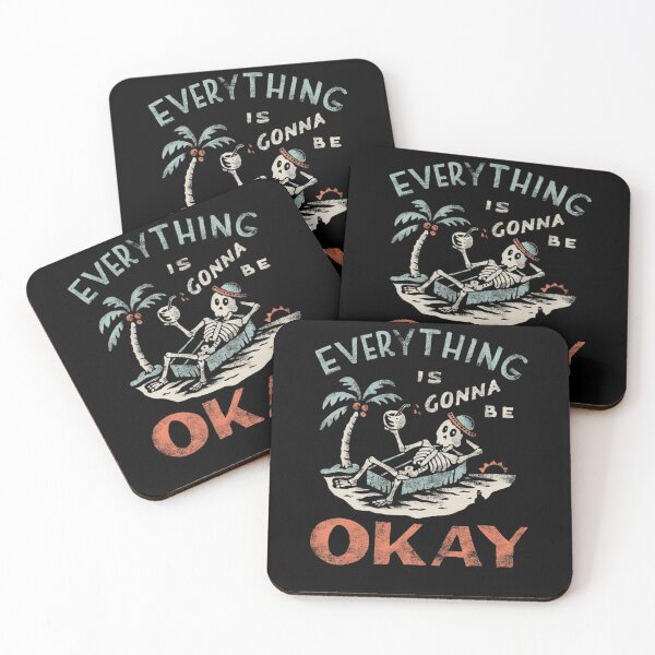 Item preview, Distressed Beach Skeleton Relaxing Sunset Slogan Art designed and sold by GittaOtt.