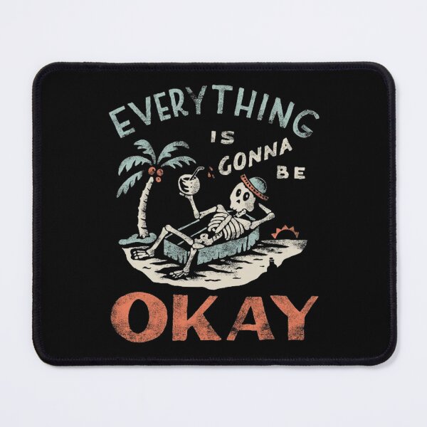 Item preview, Distressed Beach Skeleton Relaxing Sunset Slogan Art designed and sold by GittaOtt.