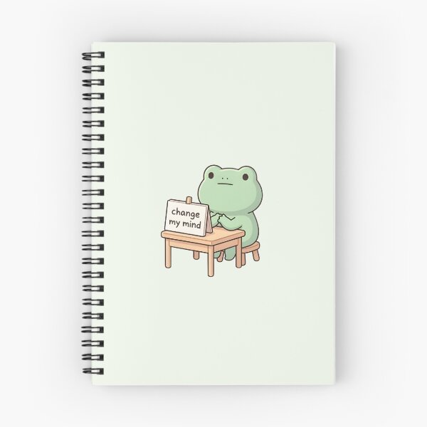 Item preview, Cute Kawaii frog "change my mind" meme designed and sold by pixellm.