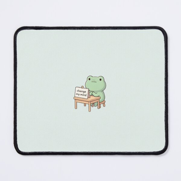 Item preview, Cute Kawaii frog "change my mind" meme designed and sold by pixellm.
