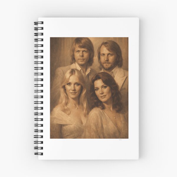 Item preview, ABBA Vintage Sepia Group Portrait Design designed and sold by Scarlettand.